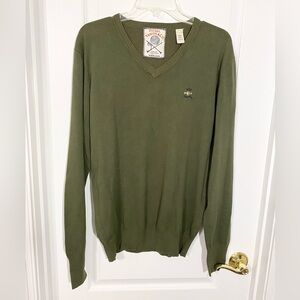 Y2K Diesel Tricot & Co V-Neck Sweater Vintage Olive XL